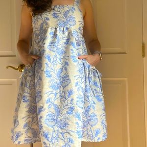 Brocade Babydoll Dress